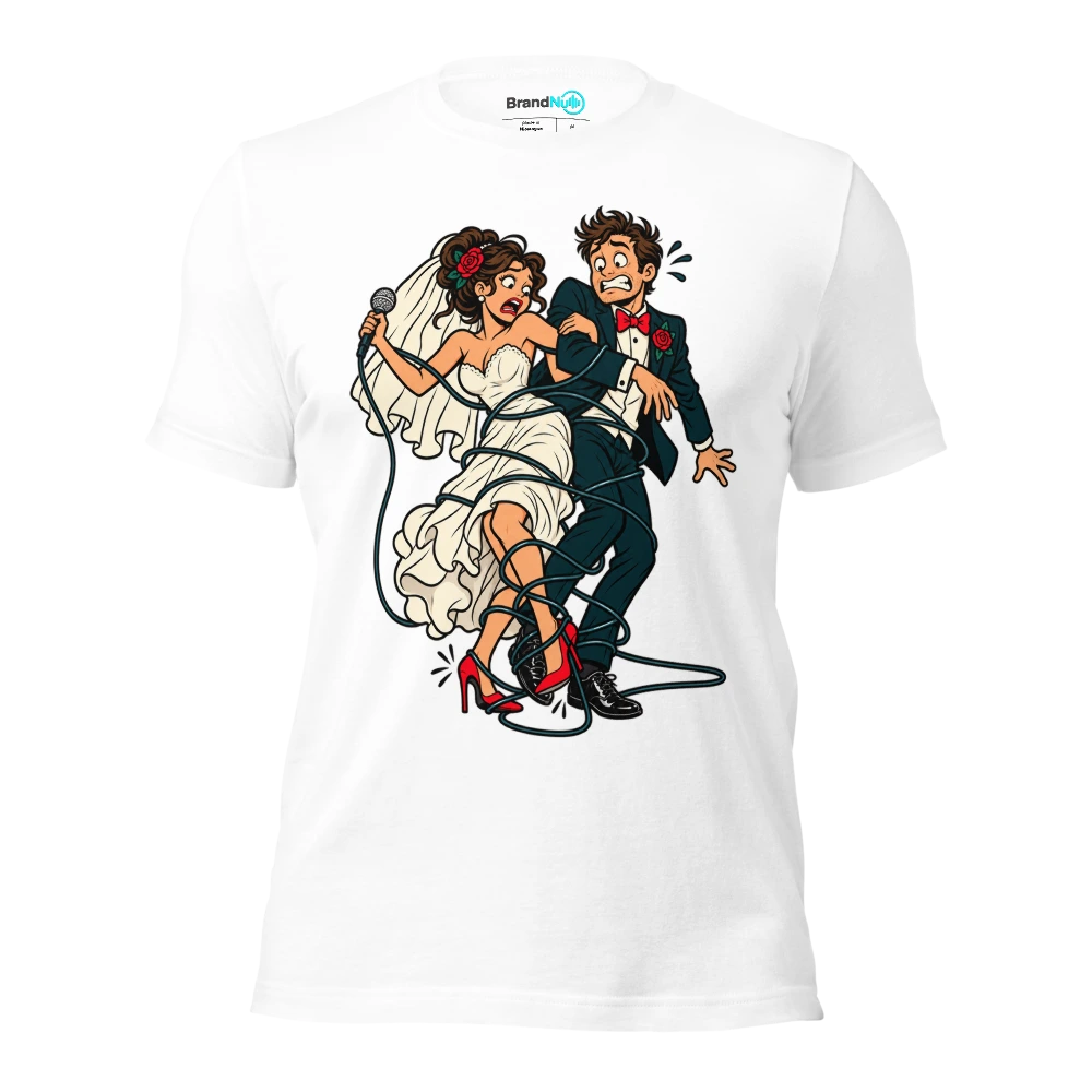 OUR FIRST DANCE HAS BECOME A HEALTH AND SAFETY ISSUE T Shirt White Front