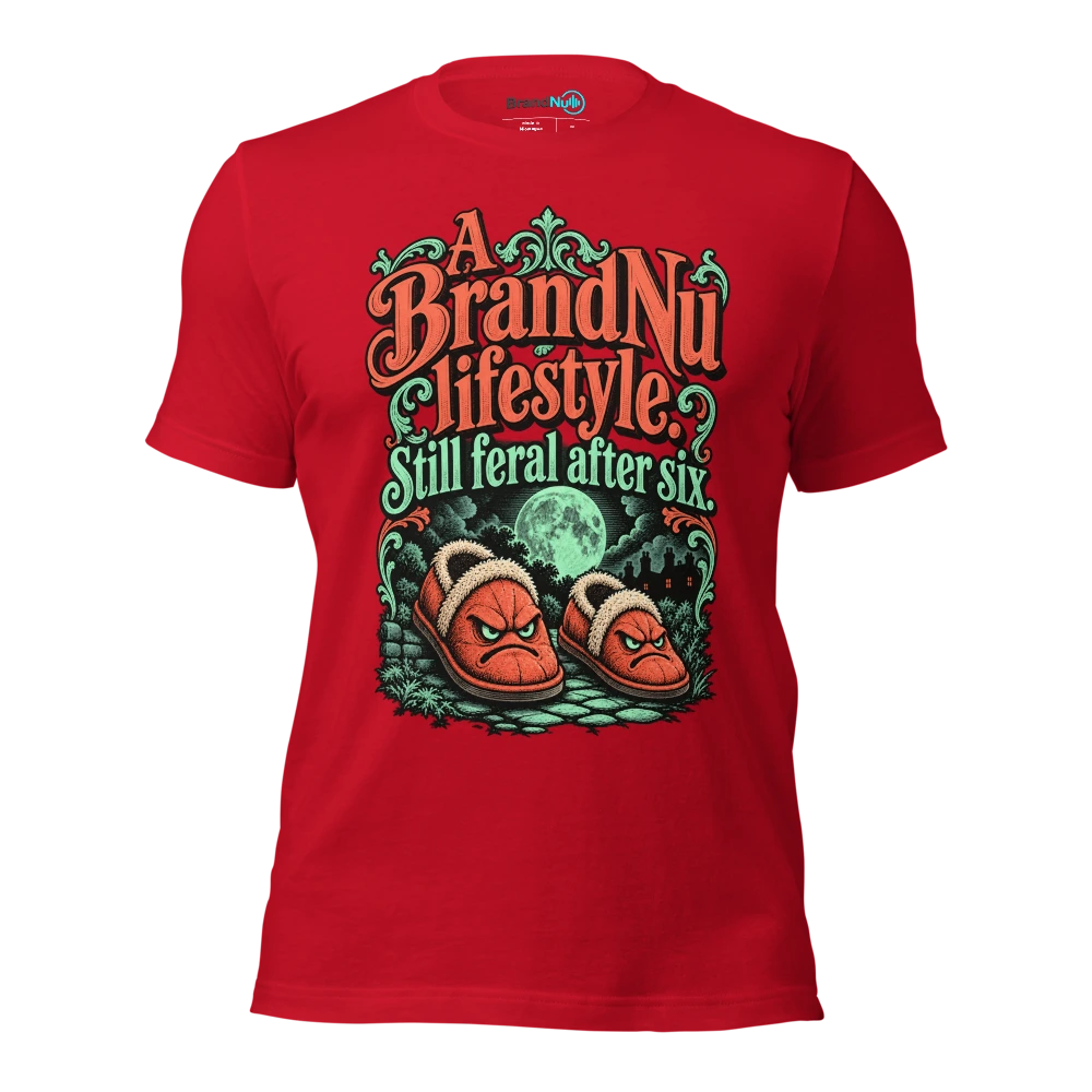 A BrandNu lifestyle. Still feral after six T Shirt Red Front