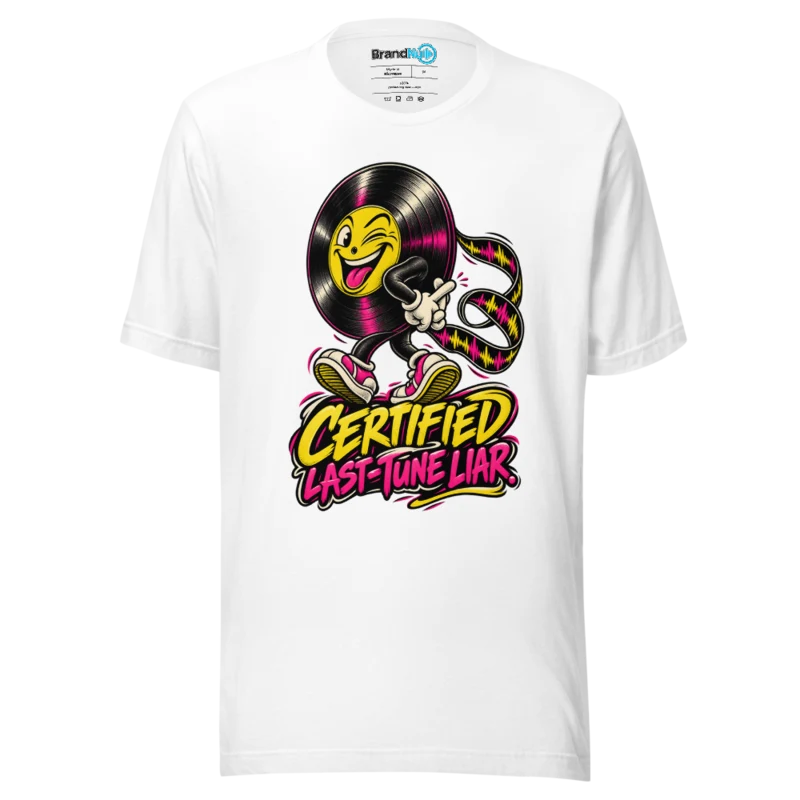BrandNu Certified Last-Tune Liar T-Shirt - White - Front
