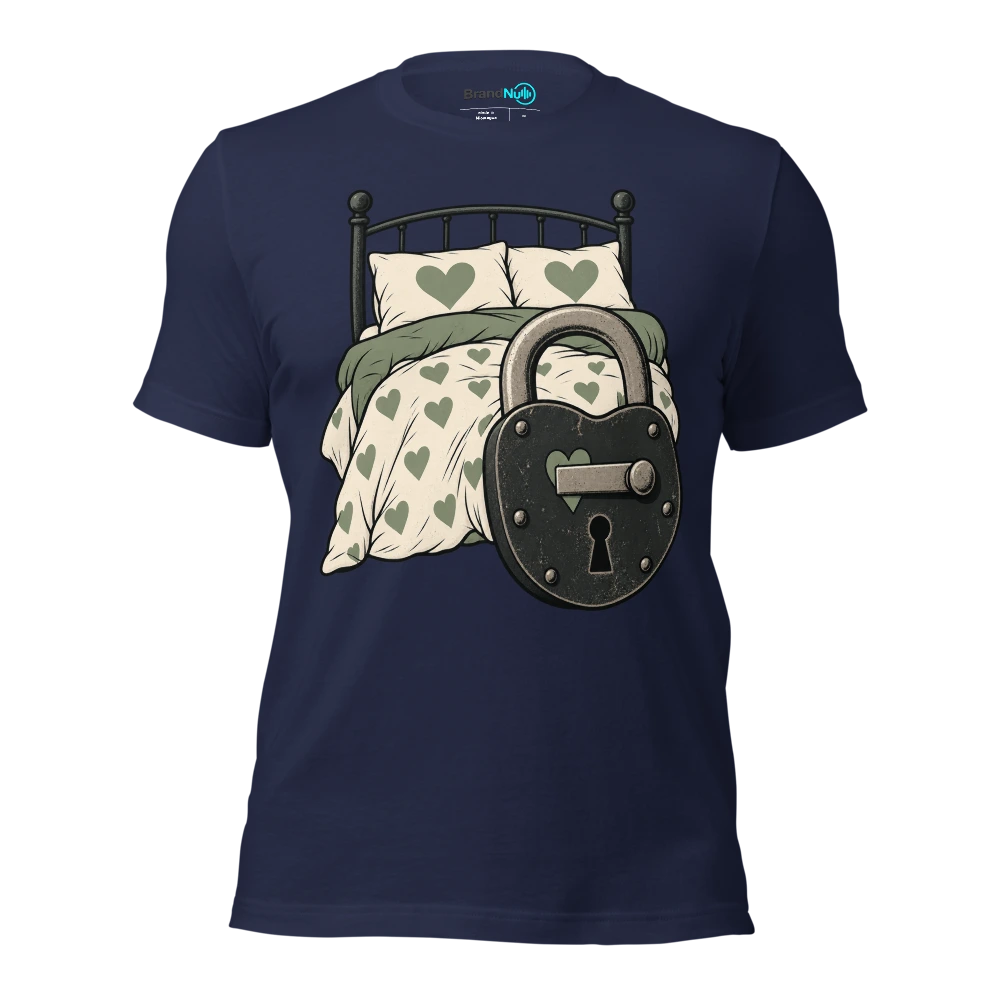 My BrandNu bedroom voice is Ã¢â‚¬Ëœdid you lock the back door?Ã¢â‚¬â„¢ T Shirt Navy Front