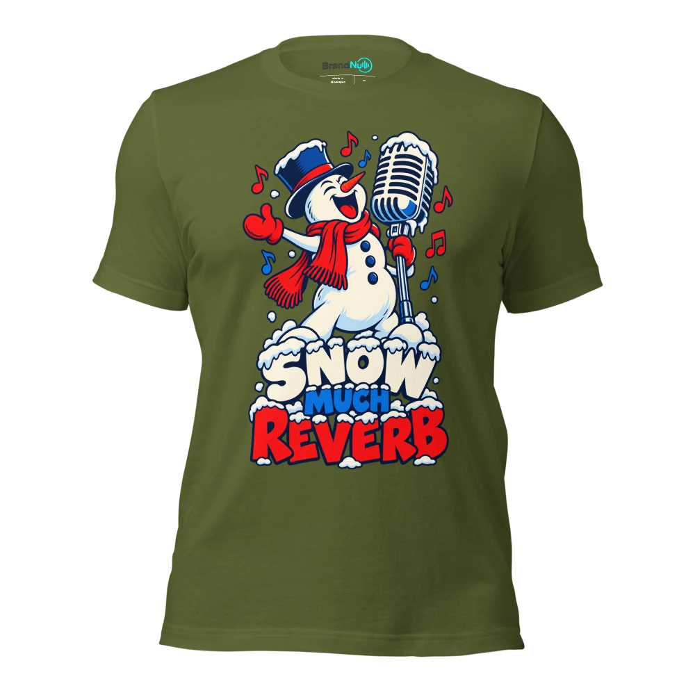 SNOW MUCH REVERB T Shirt Olive Front