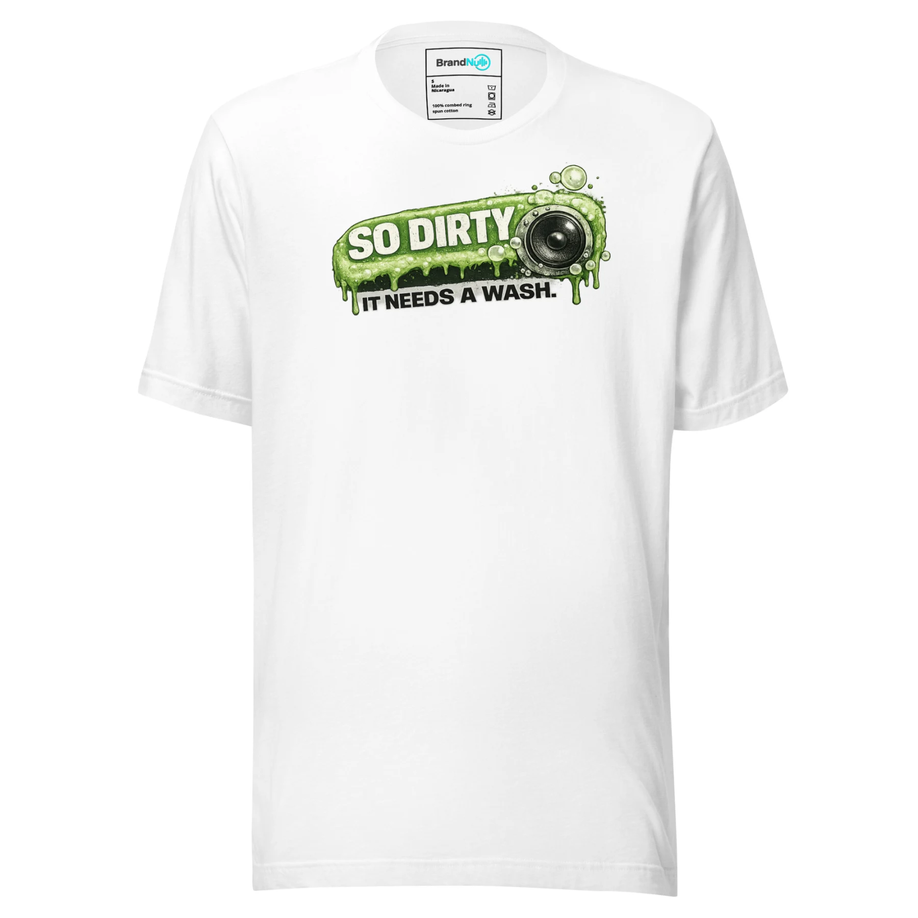 So Dirty It Needs a Wash – Green Screen Bass Tee