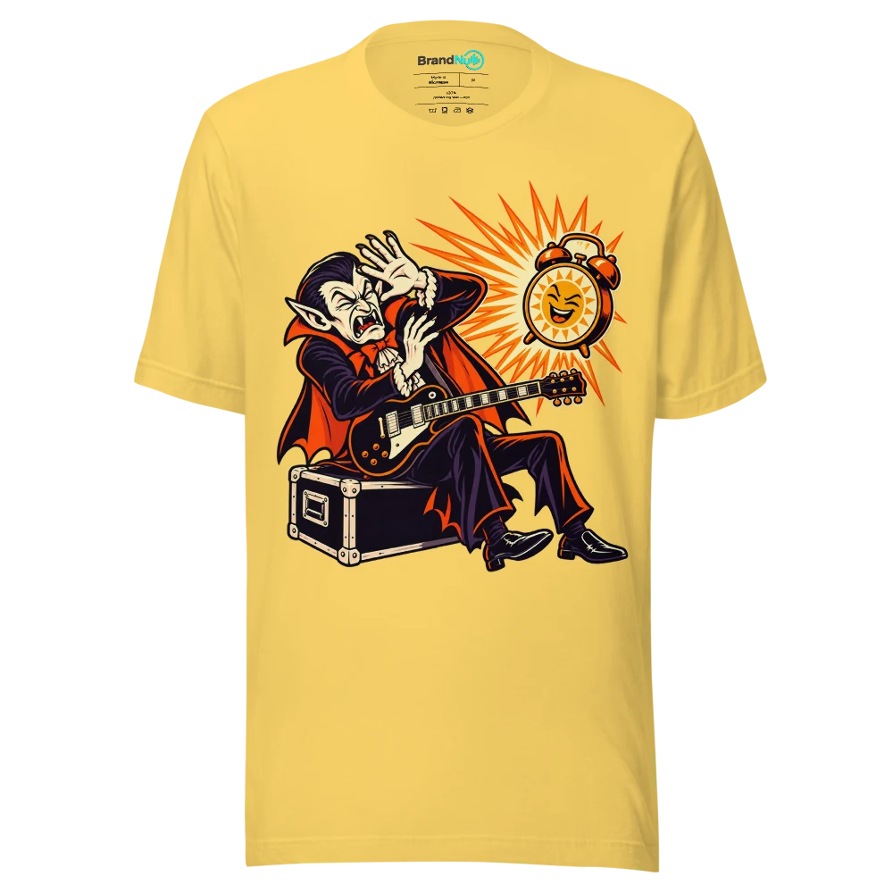 I ONLY DO NIGHT GIGS FOR OBVIOUS REASONS T Shirt Yellow Front