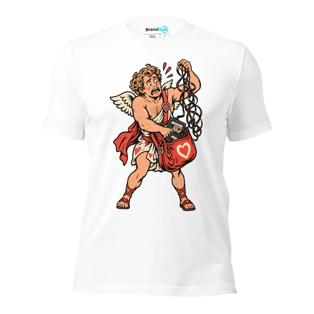 THE POSTBOX CUPID HAS LOST OUR SONG T Shirt White Front