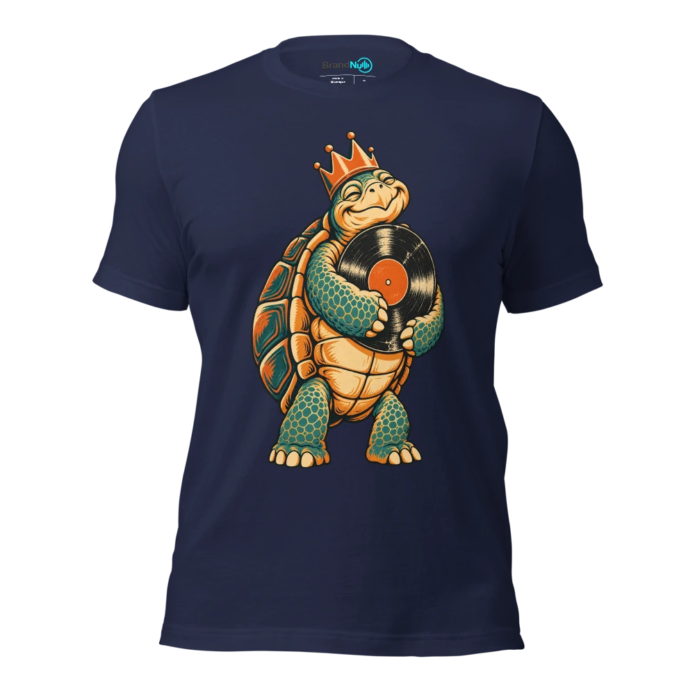 THE TORTOISE KNOWS THE B SIDE BY HEART T Shirt Navy Front