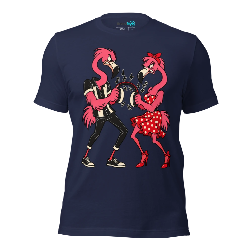 THE FLAMINGOS DISAGREE ABOUT THE WARMUP T Shirt Navy Front