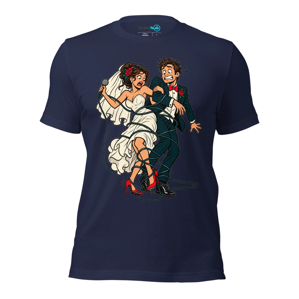 OUR FIRST DANCE HAS BECOME A HEALTH AND SAFETY ISSUE T Shirt Navy Front