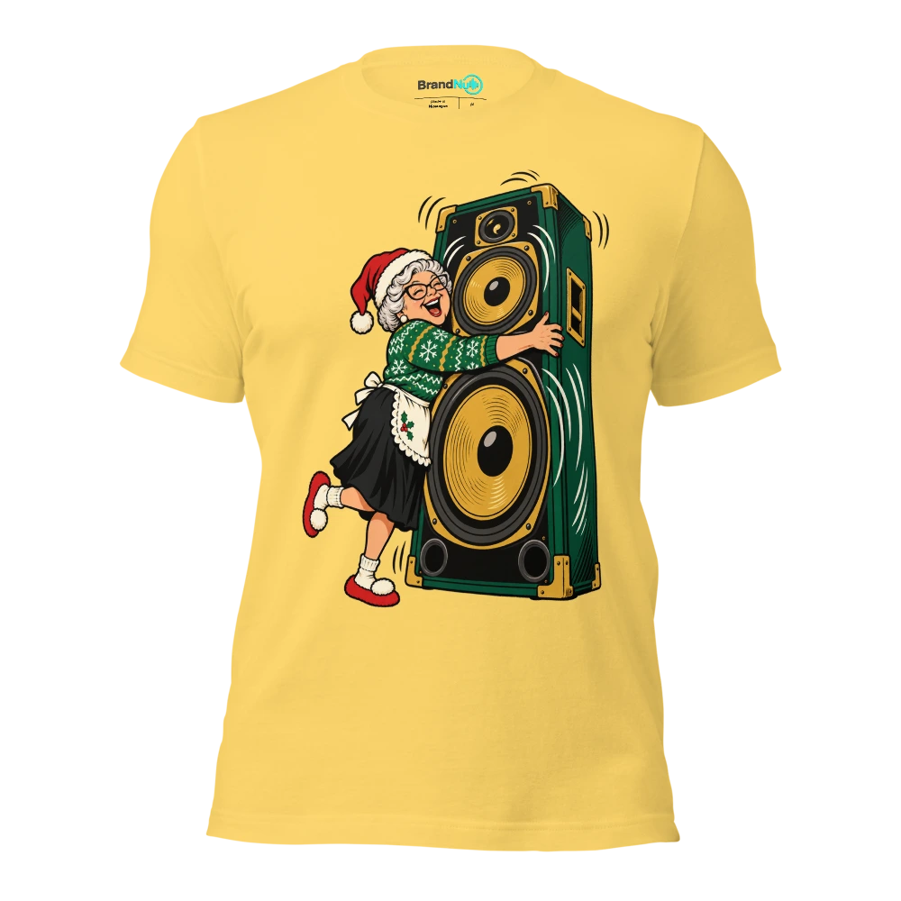 MY GRAN ASKED FOR MORE BASS SO HERE WE ARE T Shirt Yellow Front