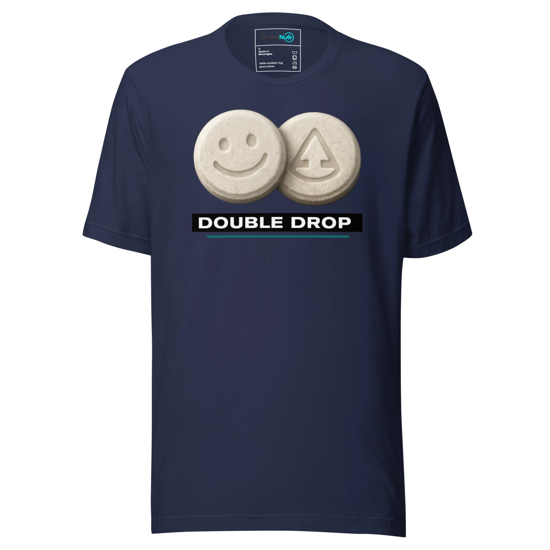 Double Drop T Shirt – Smiley Pill Rave Reference
