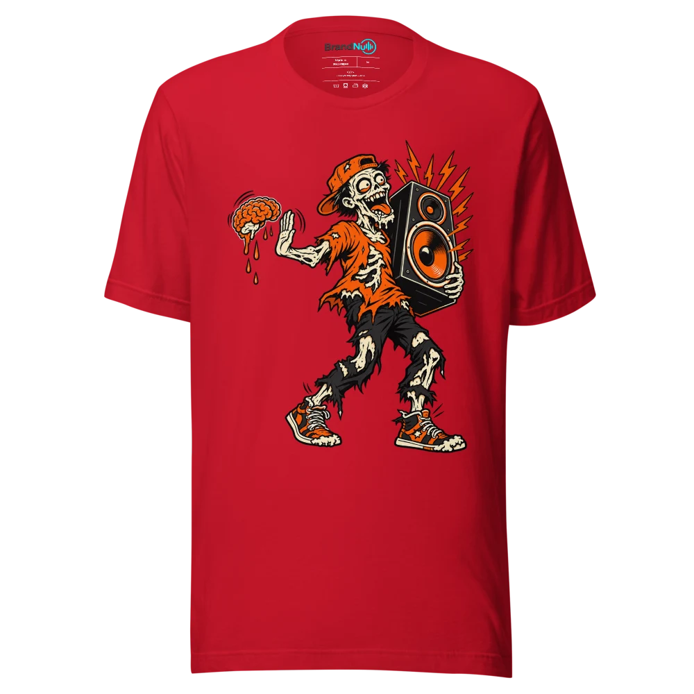 BRAINS OPTIONAL BASS ESSENTIAL T Shirt Red Front
