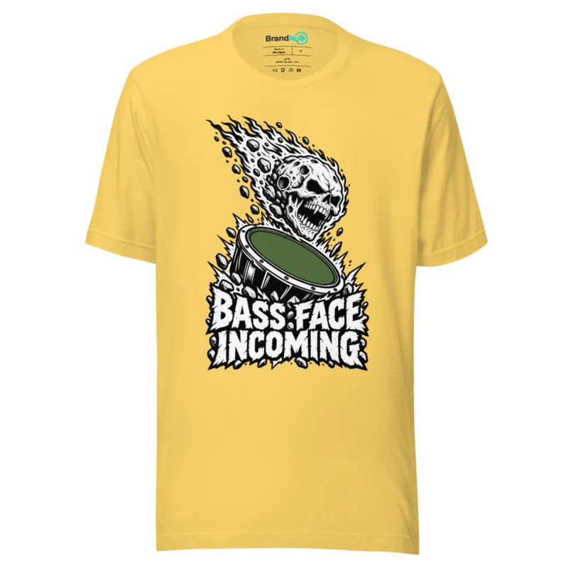 BASS FACE INCOMING T Shirt - Yellow