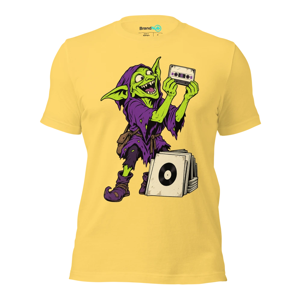THE ARCHIVE GOBLIN HAS FOUND MY FIRST DEMO T Shirt Yellow Front