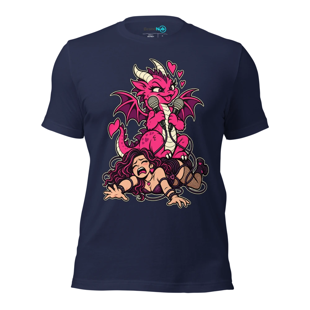 THE ROMANCE DRAGON HAS STOLEN MY SOLO T Shirt Navy Front