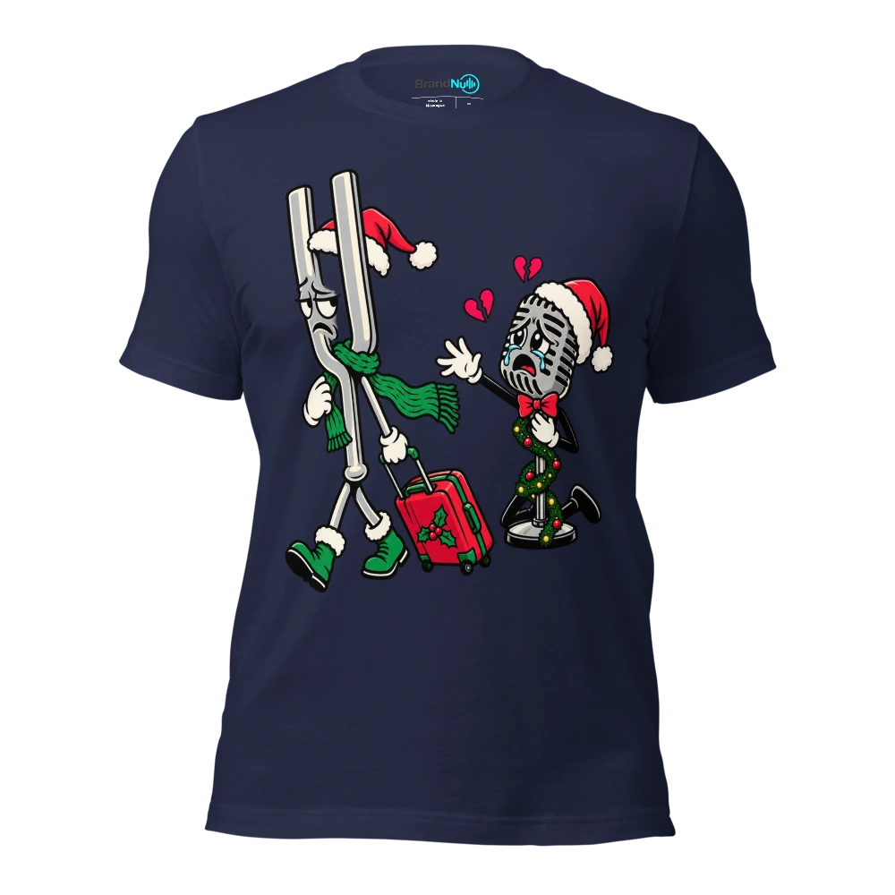 THE TUNING FORK HAS ASKED FOR A TRANSFER T Shirt Navy Front