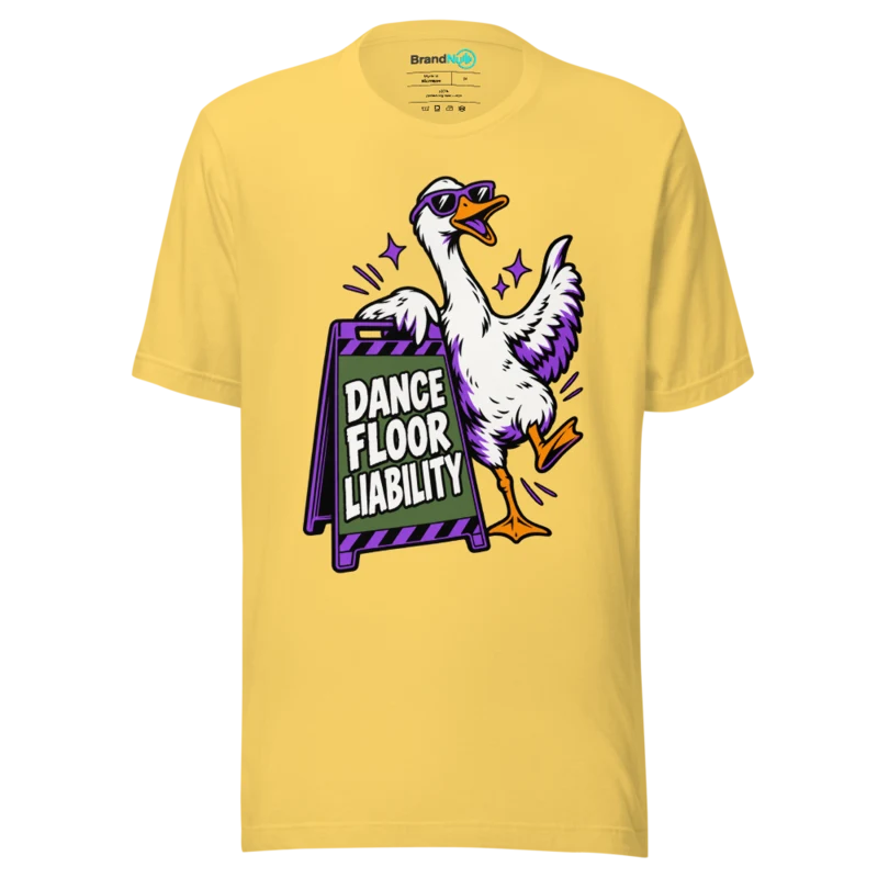 DANCE FLOOR LIABILITY T Shirt - Yellow