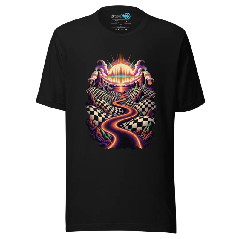 BrandNu Rhythm Route T-Shirt - Black - Front