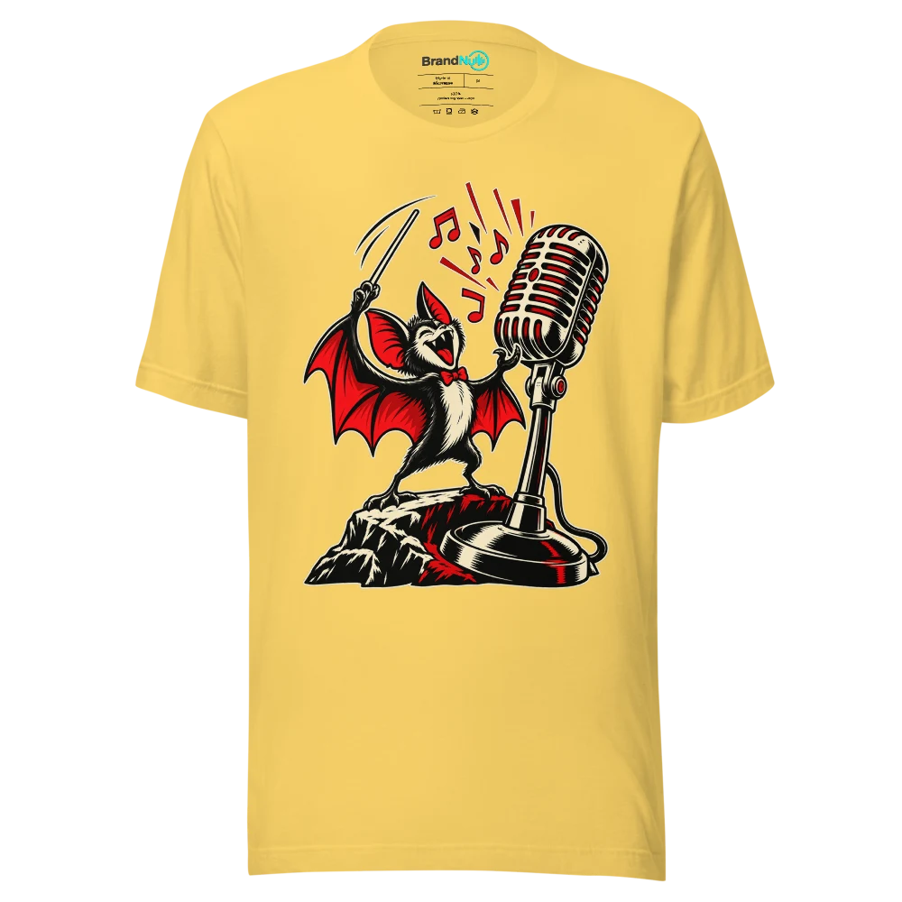 THE BAT HAS REQUESTED A SOLO T Shirt Yellow Front
