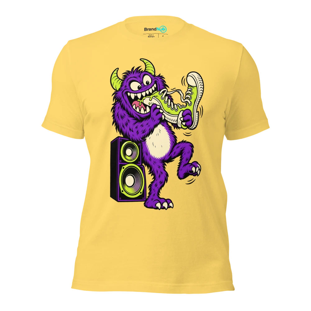 THE PARTY MONSTER HAS EATEN THE FIRST DANCE T Shirt Yellow Front