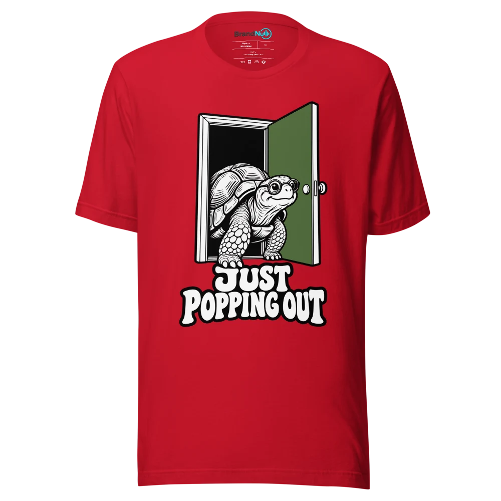 JUST POPPING OUT T Shirt Red Front
