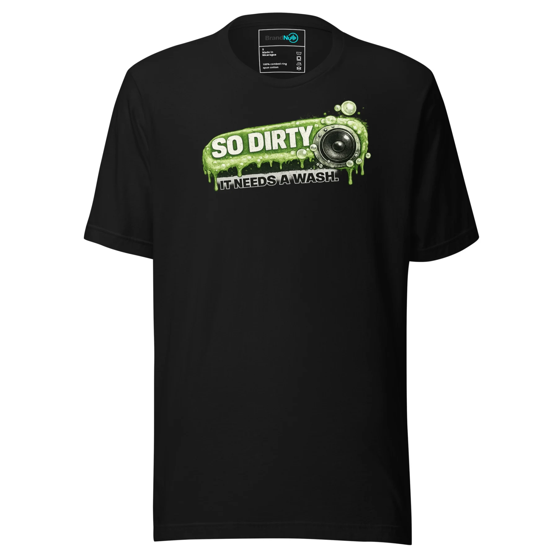 So Dirty It Needs a Wash – Green Screen Bass Tee