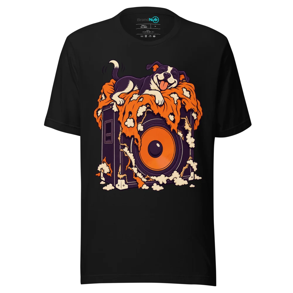 THE BASS BIN IS MY NEW DEN T Shirt Black Front
