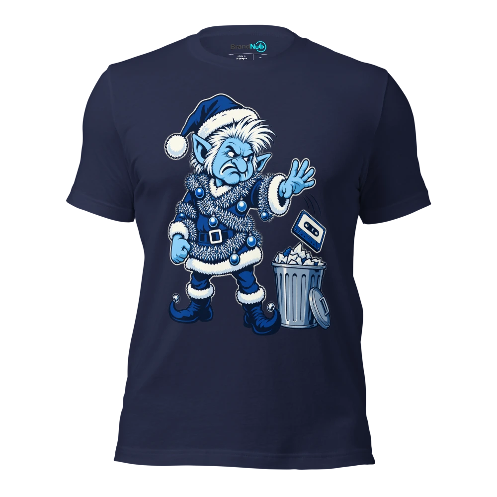THE TINSEL TROLL HAS REJECTED THE REMIX T Shirt Navy Front