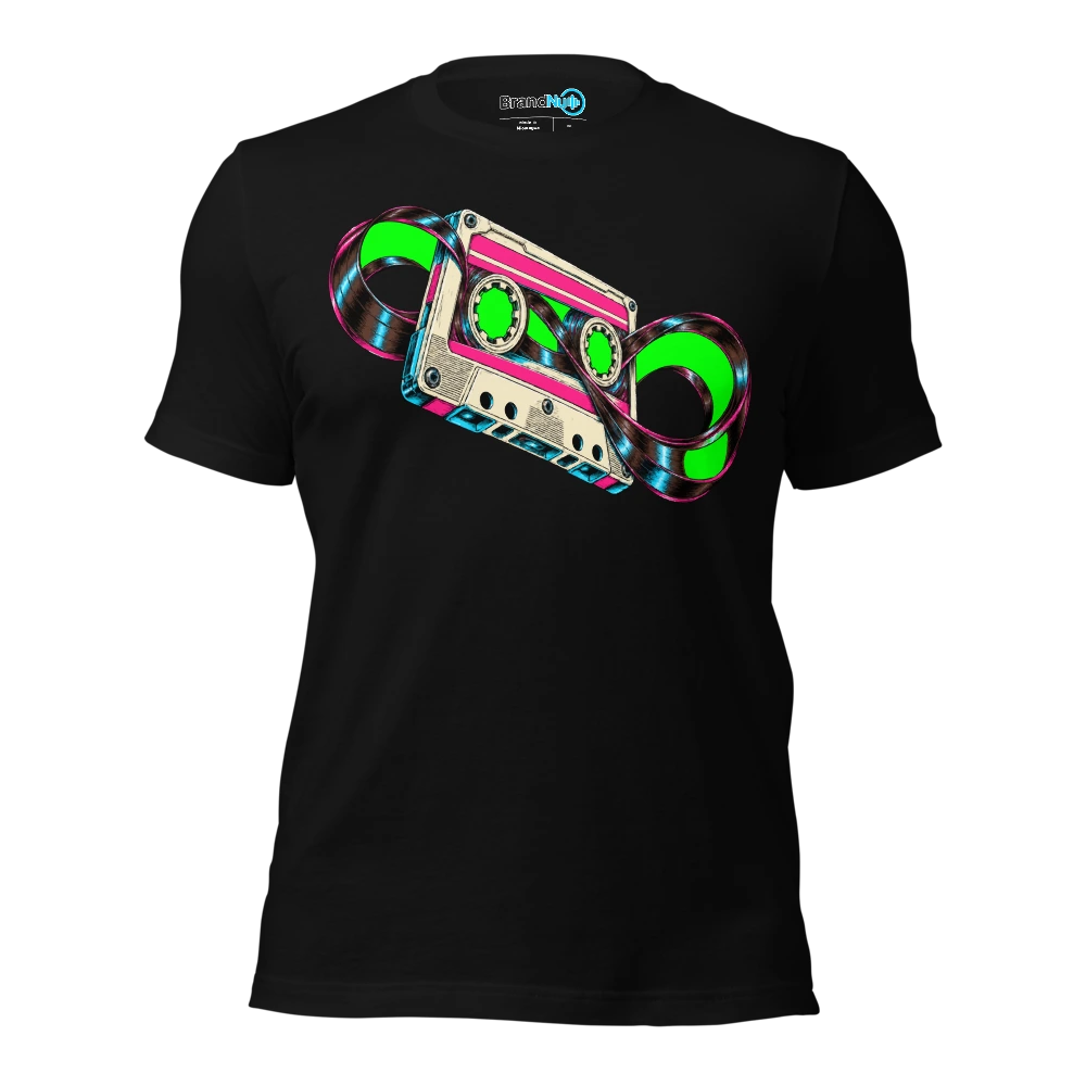 Cassette Wormhole Electronic Music Graphic T-SHIRT