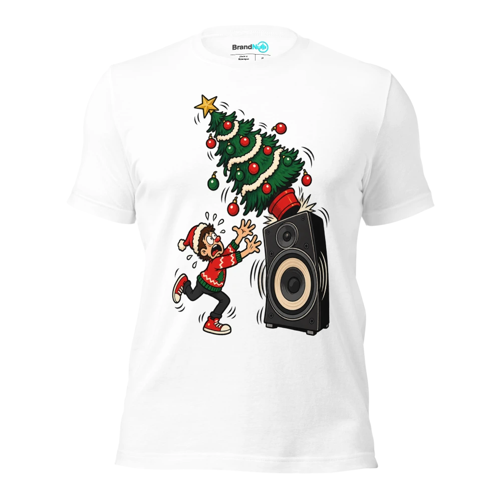 THE BASS DROPPED THE TREE FIRST T Shirt White Front