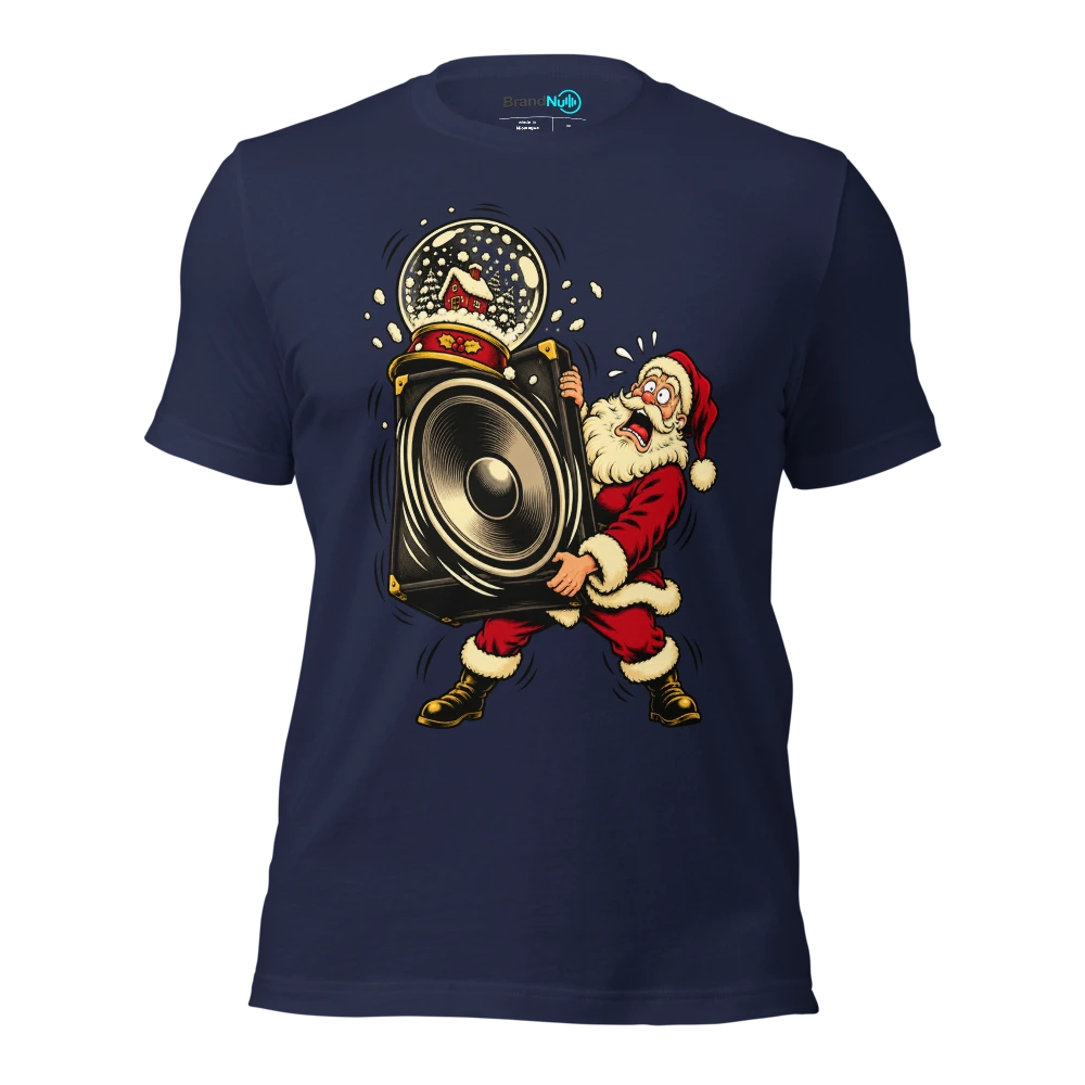 THE SNOW GLOBE HAS A NOISE COMPLAINT T Shirt Navy Front