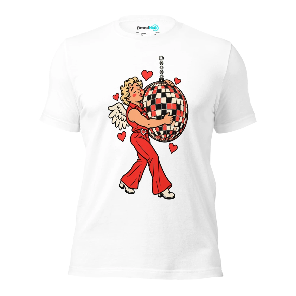 THE DISCO CUPID HAS MISREAD THE DANCEFLOOR T Shirt White Front