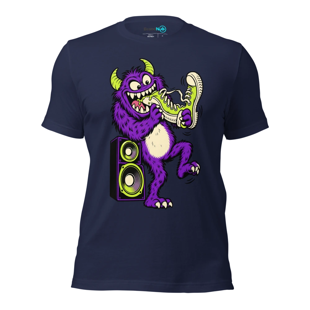 THE PARTY MONSTER HAS EATEN THE FIRST DANCE T Shirt Navy Front