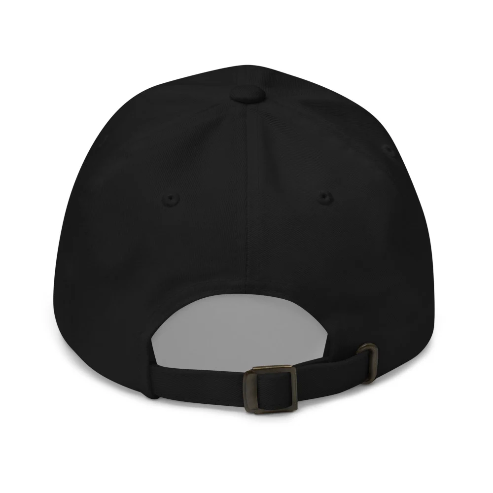 Ex Is Here Play It Petty Dad Cap Black back view