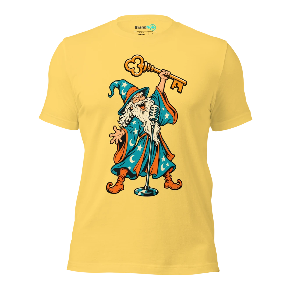 THE CAKE WIZARD HAS CONJURED AN UNNECESSARY KEY CHANGE T Shirt Yellow Front