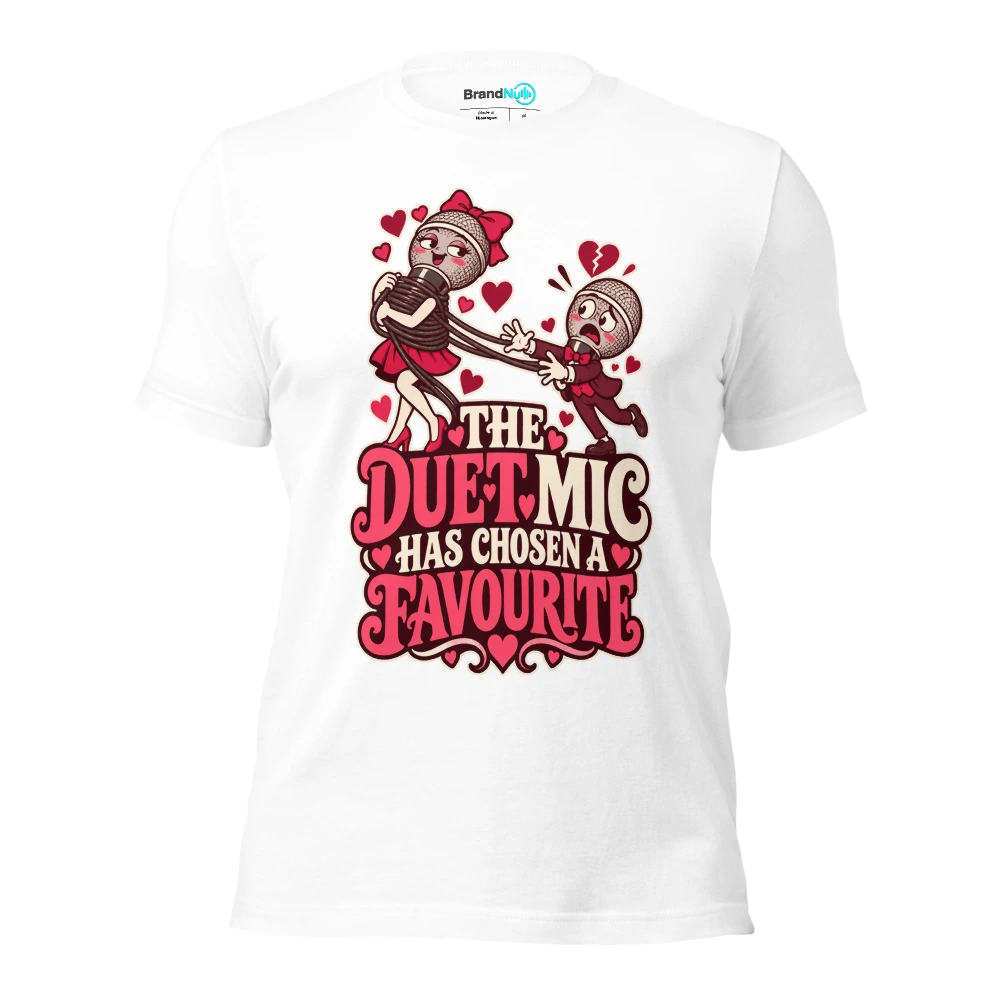 THE DUET MIC HAS CHOSEN A FAVOURITE T Shirt White Front
