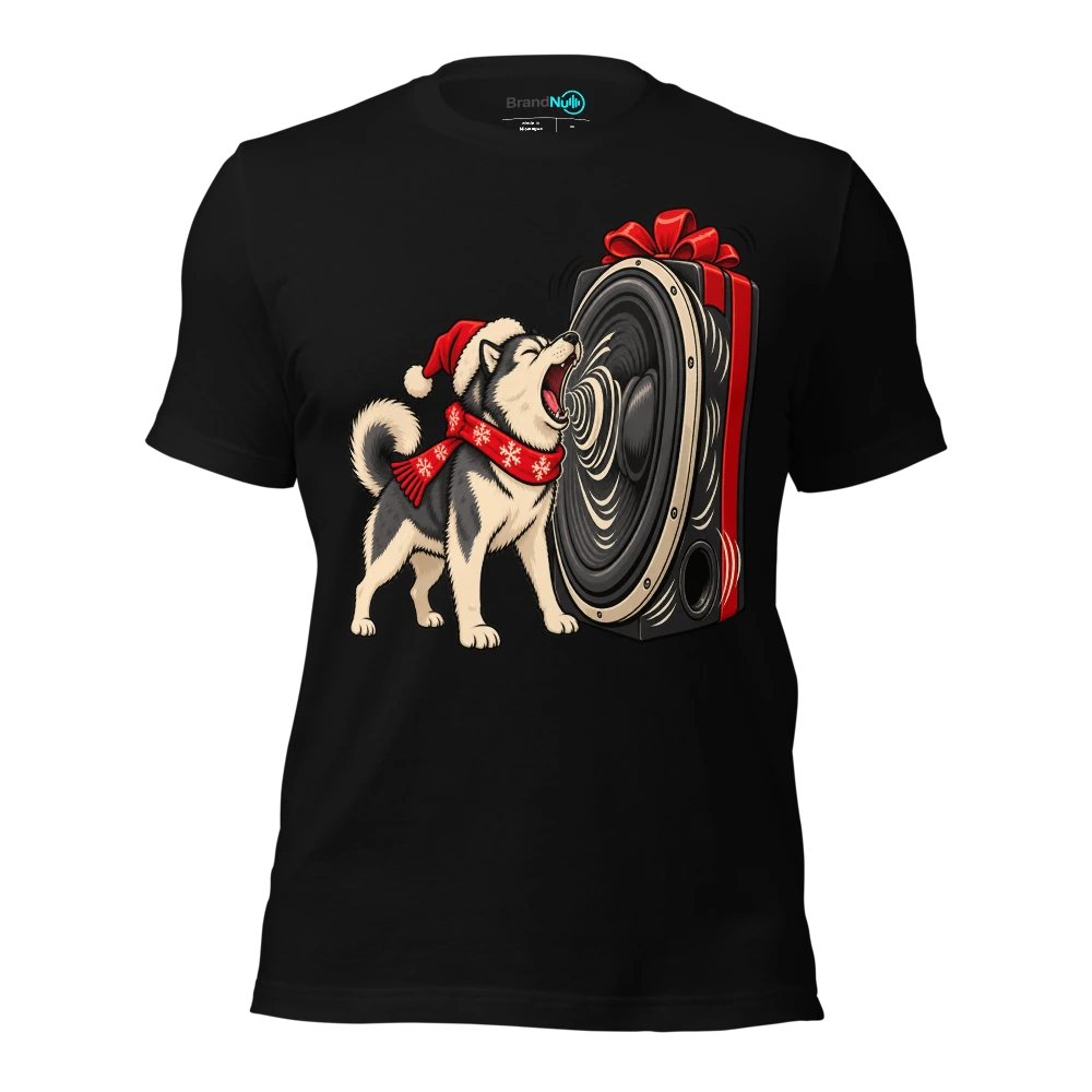 THE HUSKY HAS JOINED THE SUB SECTION T Shirt Black Front