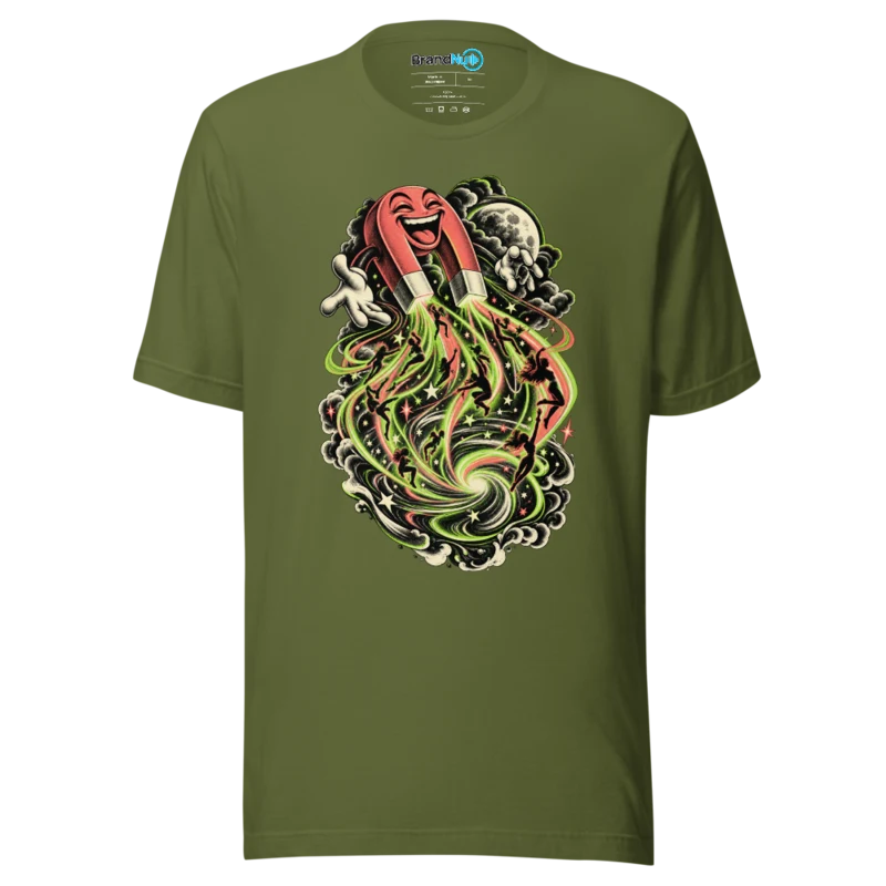 Midnight Magnet T Shirt - Olive