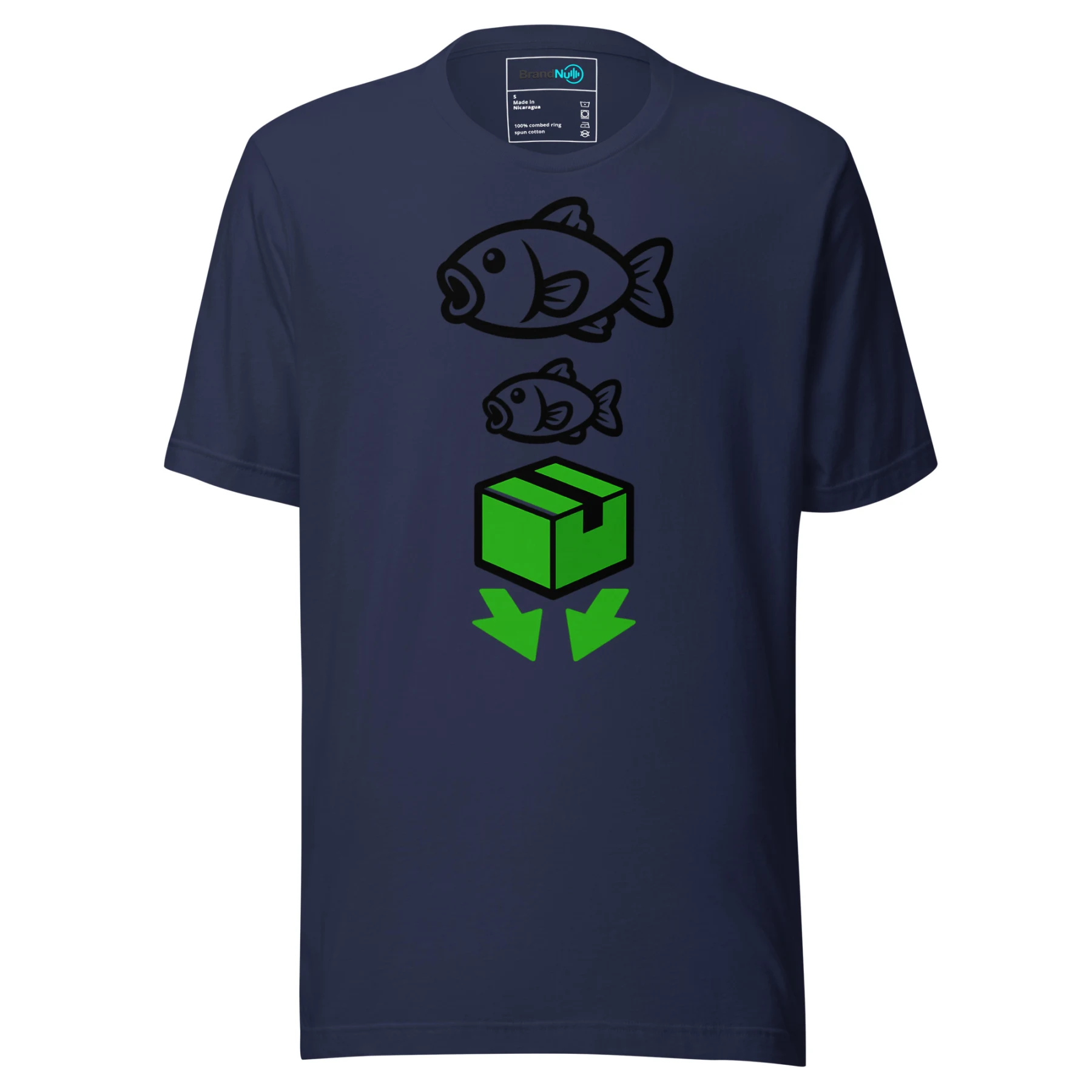 Big Fish Small Fish Cardboard Box T Shirt – UK Rave Move