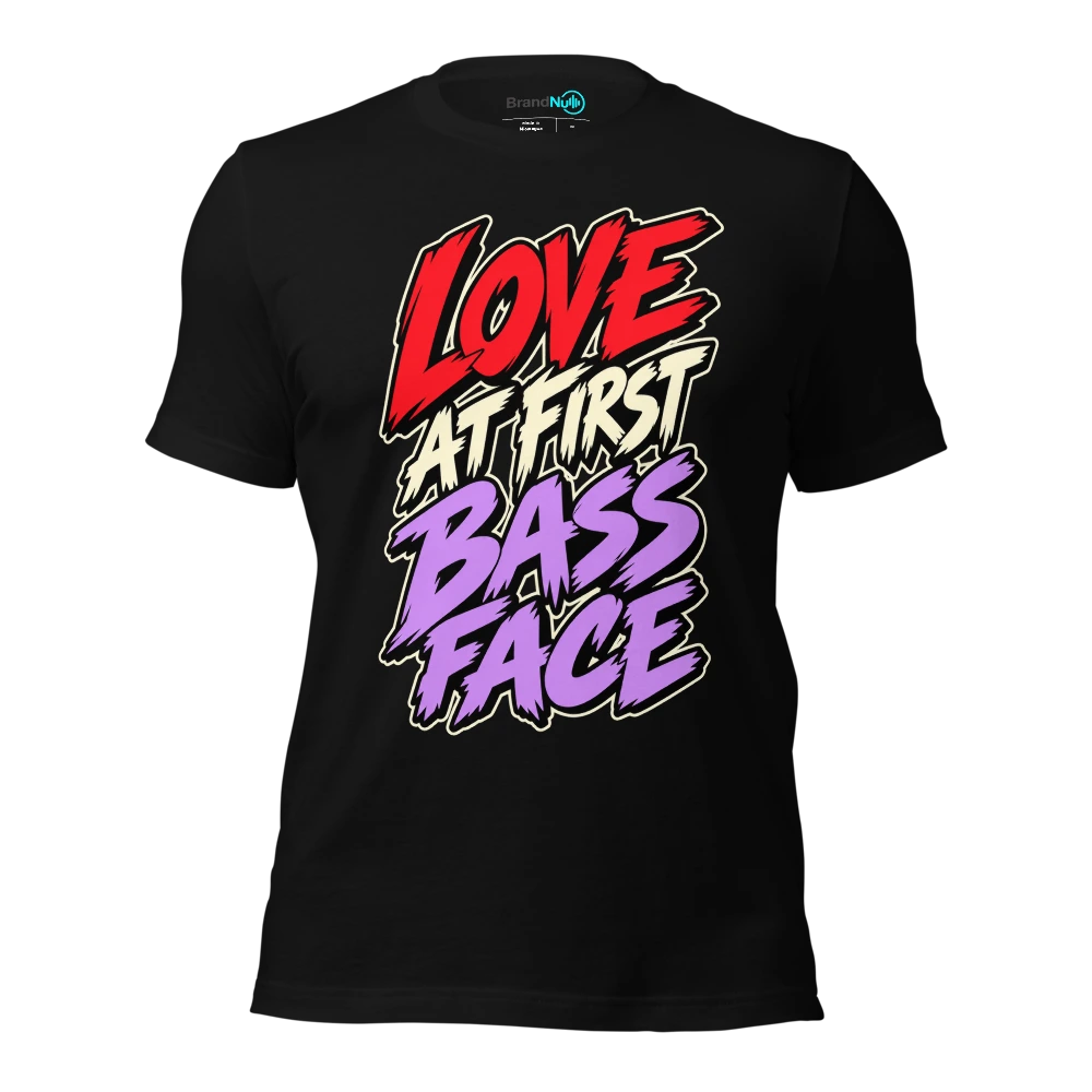 LOVE AT FIRST BASS FACE T-SHIRT
