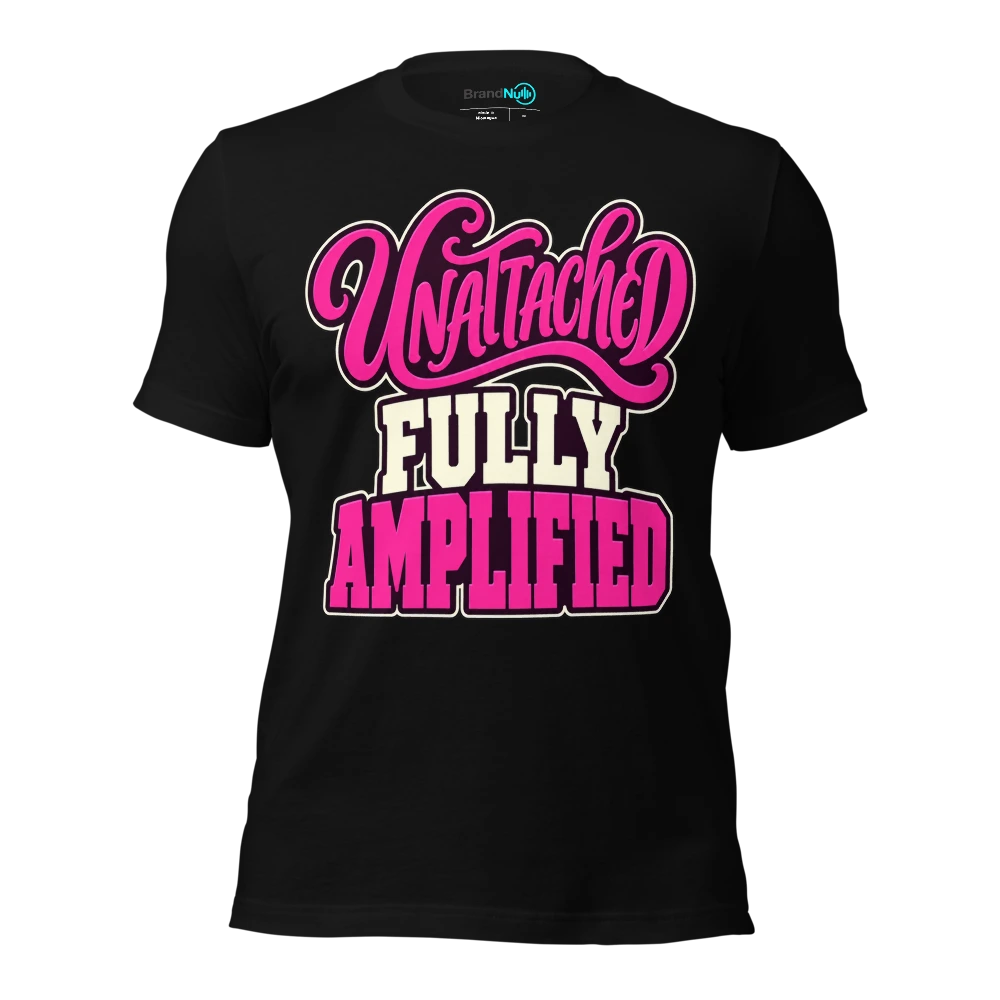 UNATTACHED FULLY AMPLIFIED T Shirt Black Front