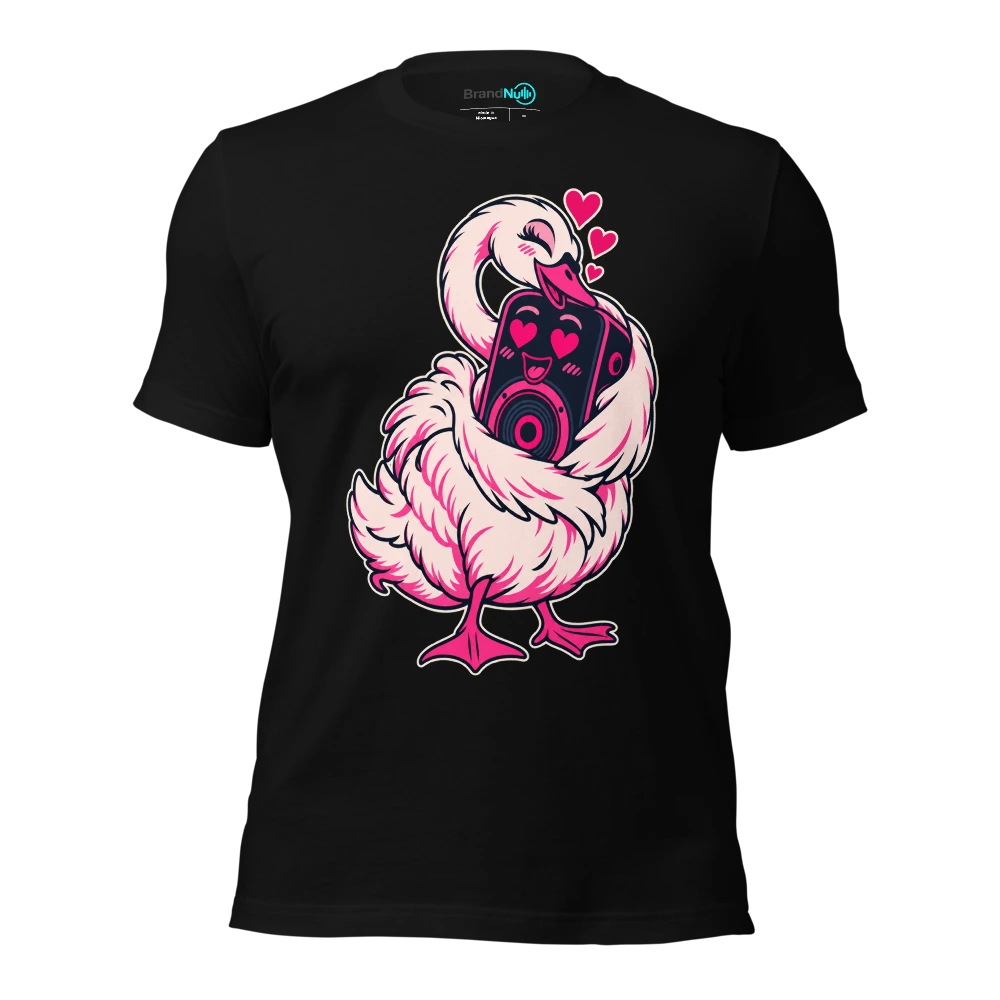 THE SWAN HAS CLAIMED A PLUS ONE FOR THE SPEAKER T Shirt Black Front