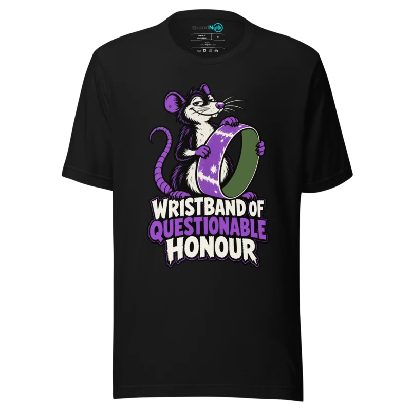 WRISTBAND OF QUESTIONABLE HONOUR T Shirt - Black