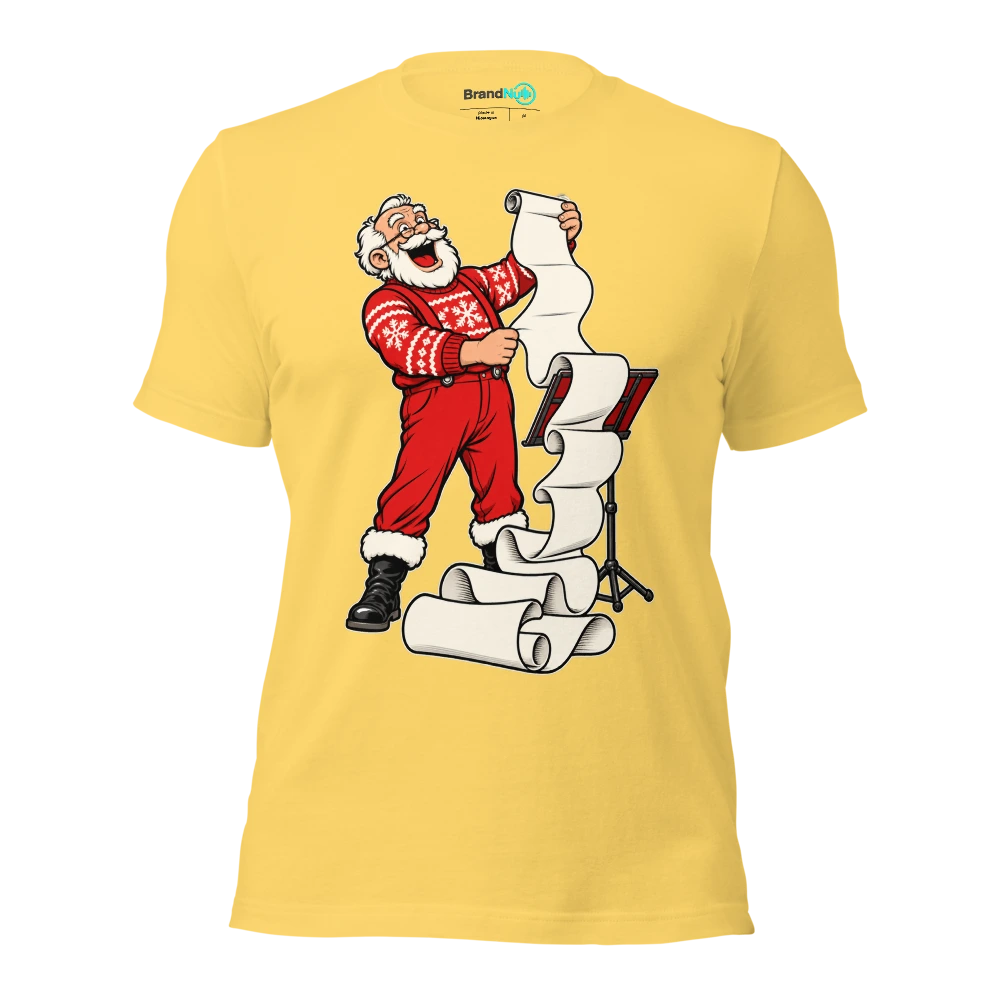 GRANDAD HAS ADDED A VERSE WE DID NOT ORDER T Shirt Yellow Front