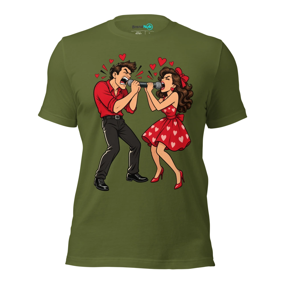 OUR DUET NEEDS RELATIONSHIP COUNSELLING T Shirt Olive Front