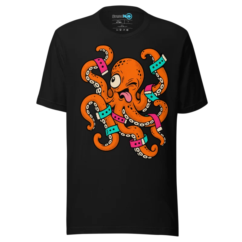 BrandNu Eight Arms, Bad Decisions T-Shirt - Black