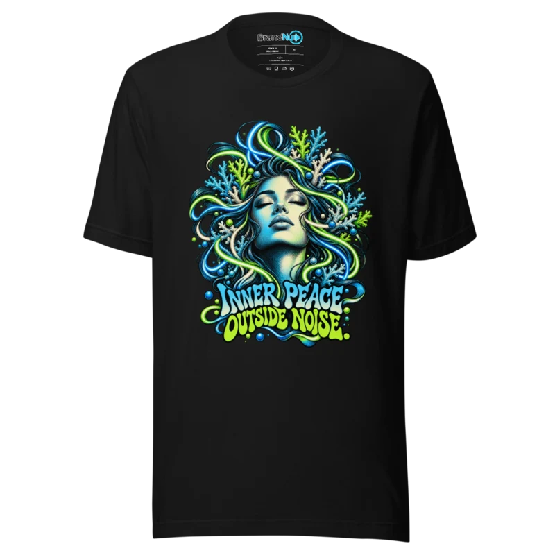 Inner Peace Outside Noise T Shirt - Black