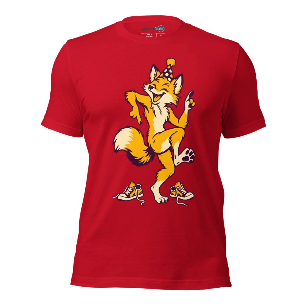 THE BIRTHDAY FOX HAS OUTDANCED THE TEENAGERS T Shirt Red Front