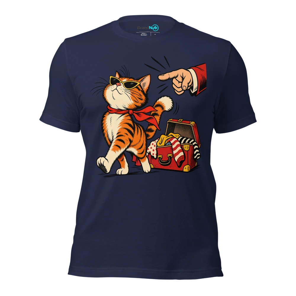 Got a BrandNu attitude. Still told to pack it in T Shirt Navy Front