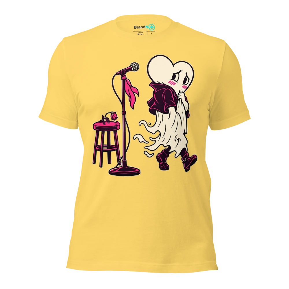 THE ROMANCE GHOST HAS LEFT BEFORE THE ENCORE T Shirt Yellow Front