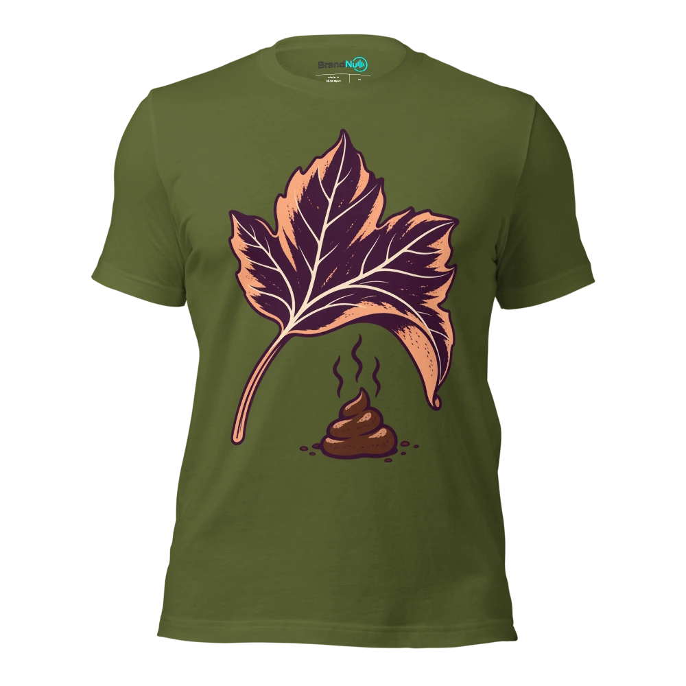 IÃ¢â‚¬â„¢ve turned over a BrandNu leaf. ThereÃ¢â‚¬â„¢s dog shit under it T Shirt Olive Front