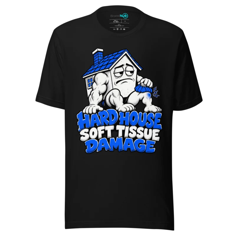 HARD HOUSE SOFT TISSUE DAMAGE T Shirt - Black